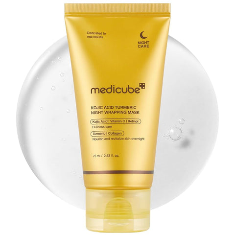 MEDICUBE - Kojic acid turmeric night wrapping mask